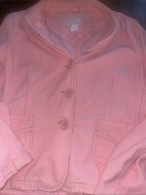 Aeropostale Pink Corduroy Blazer Jacket